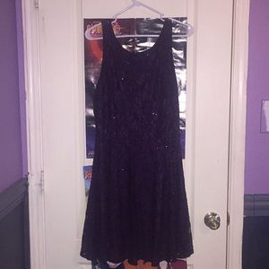 Purple lightly sequined dress